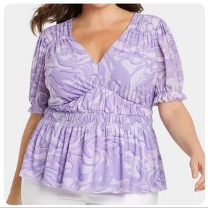 Ava and Viv marble blouse